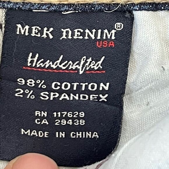 MEK Denim Madiera Wide Leg Jeans Sz 26 X 34 - Picture 7 of 13